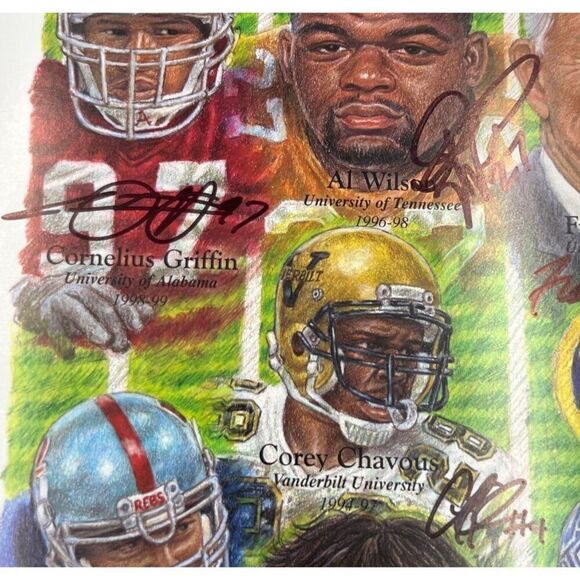 Autographed Legends Of SEC Football 2010 Print Complete 12 Signatures JSA COA - Picture 3 of 8